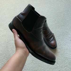 men’s Prada leather boots
